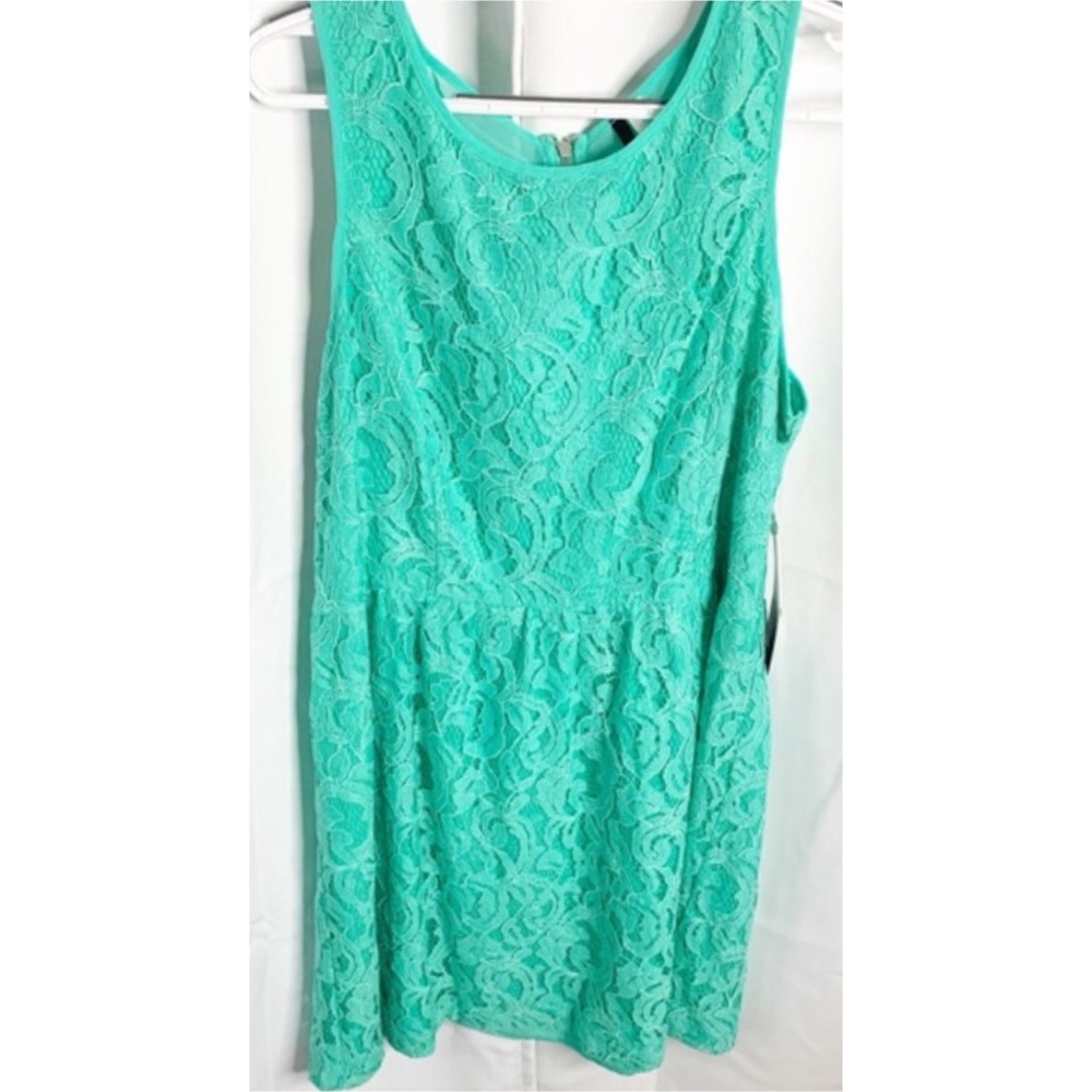 Kensie Lace Teal Blue Large Mini Dress. BNWT!